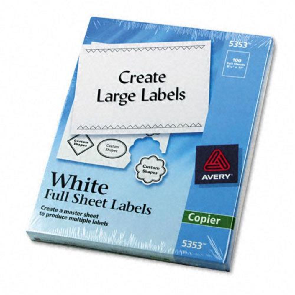 Avery AVE5353 Copier White Mailing Labels
