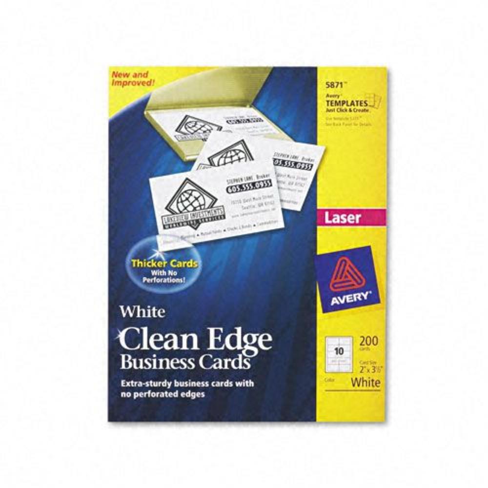 Avery AVE5871 Two-Side Clean Edge Printable Business Cards