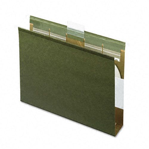 Pendaflex PFX42701 2" Hanging File Folder, Letter, Green