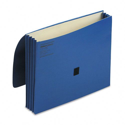 Wilson Jones WLJ7194BL 3" Expansion Wallets w/Velcro Grip, Letter, Blue