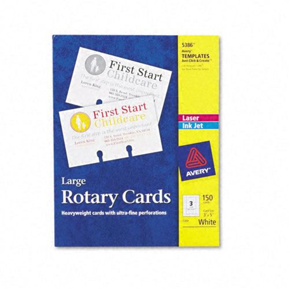 Avery AVE5386 Laser/Ink Jet Rotary Cards