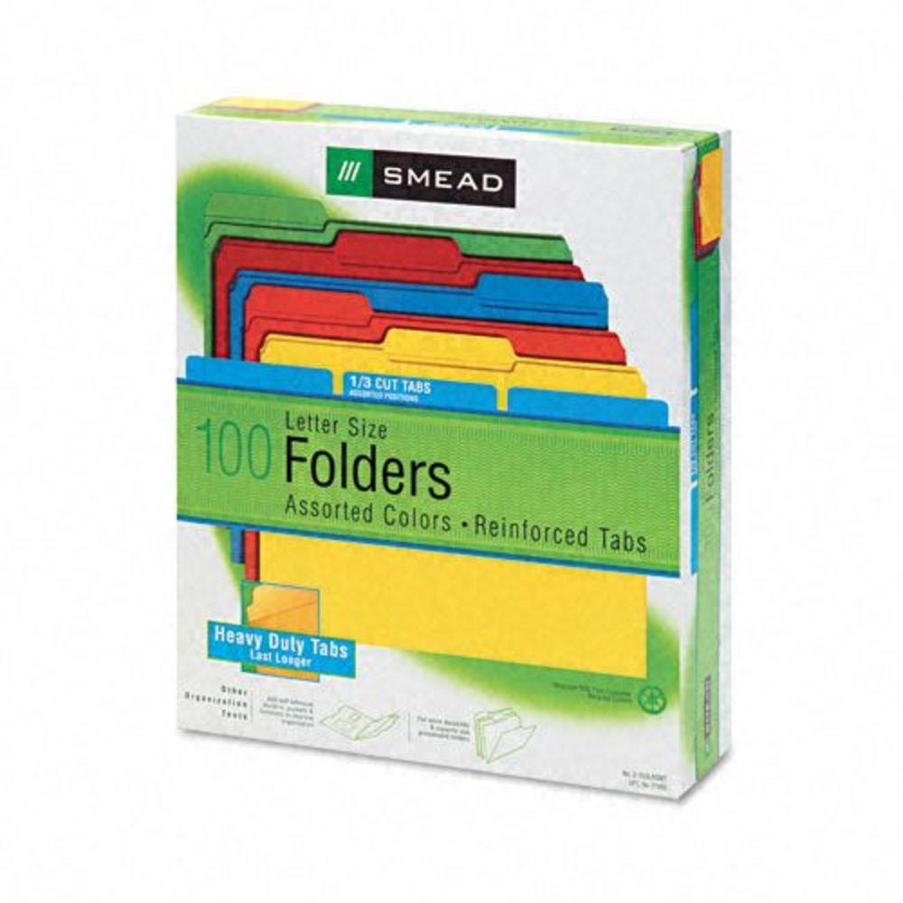 Smead SMD11993 Reinforced Top Tab Colored File Folders