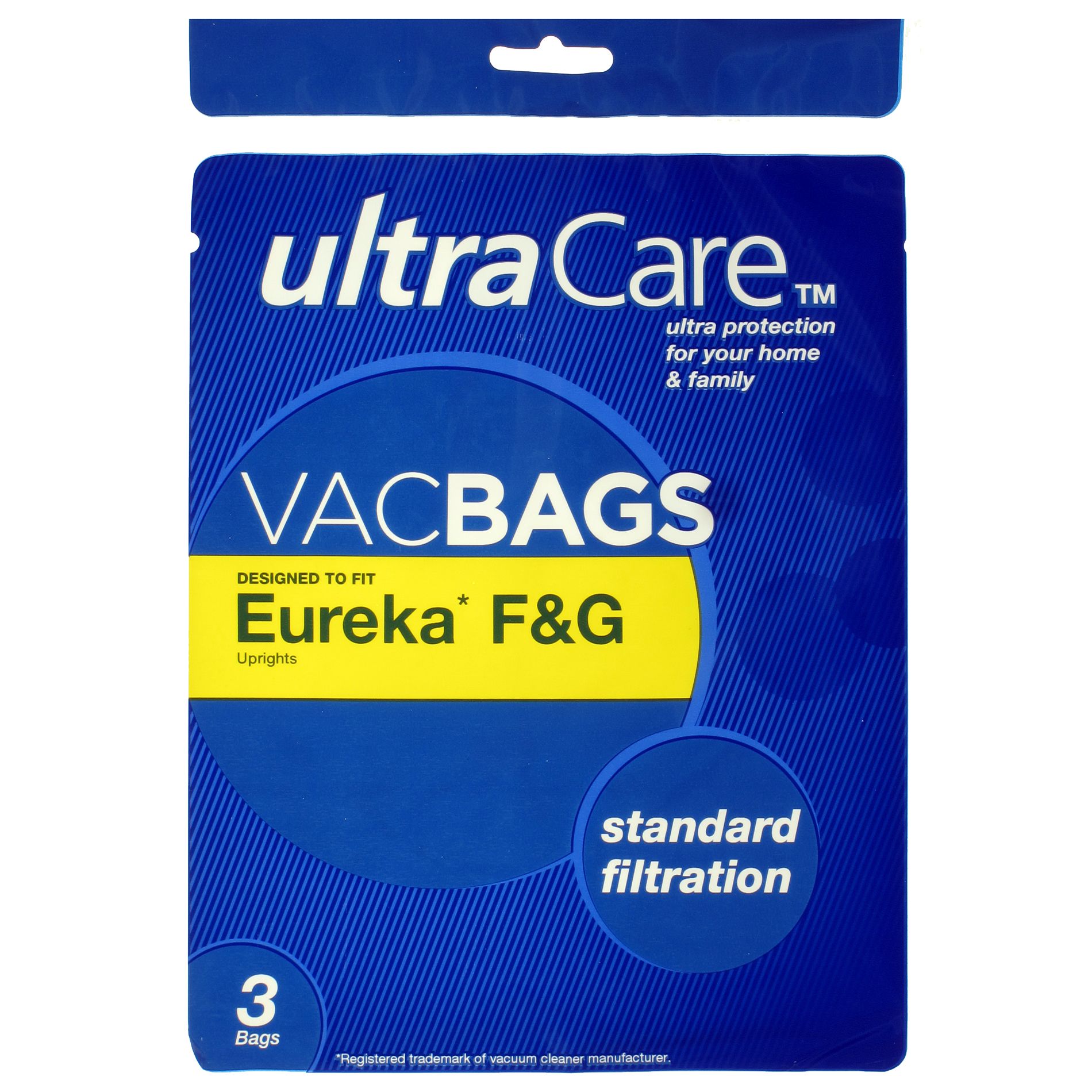 UltraCare 631736 VacBags for Eureka Type F & G Vacuums &#8211; 3 Pack