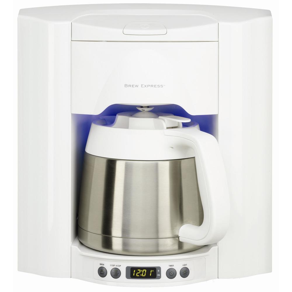 Brew Express BE-110 WW White 10 cup Built-In Coffee System