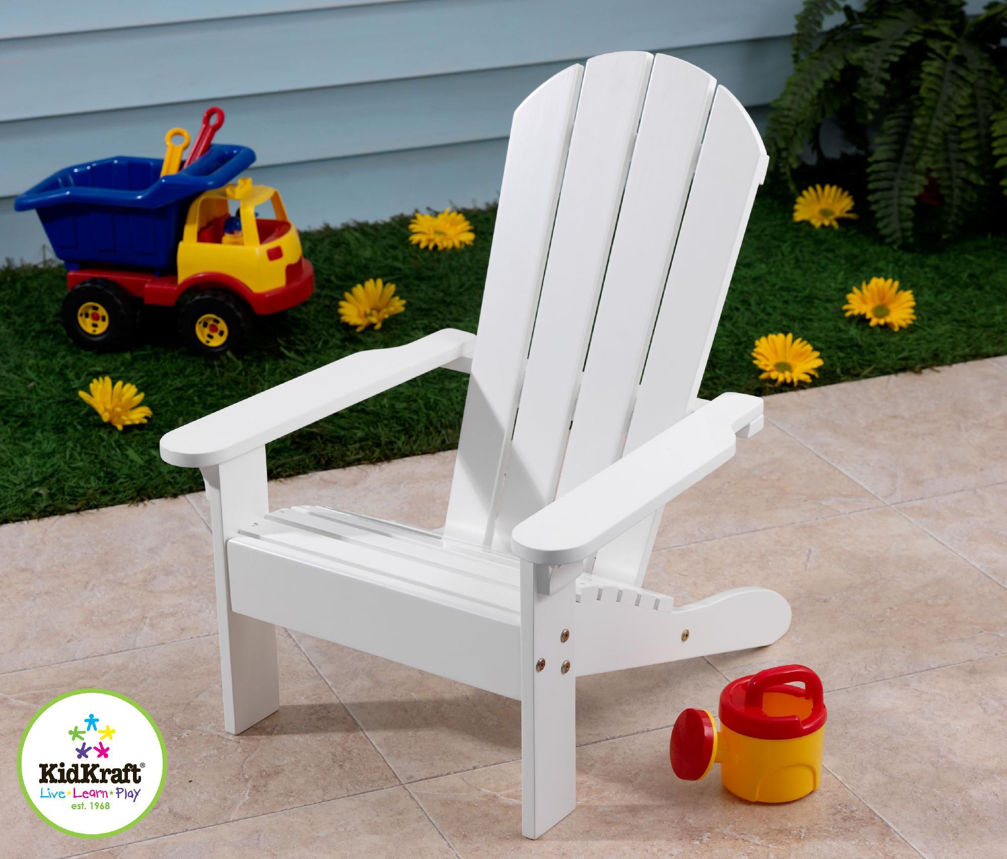 KidKraft Adirondack Chair-White