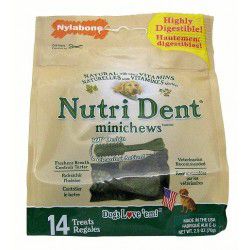 Nylabone Nutri Dent Mini Dog Chews 14 Count Pack 2.5 oz.