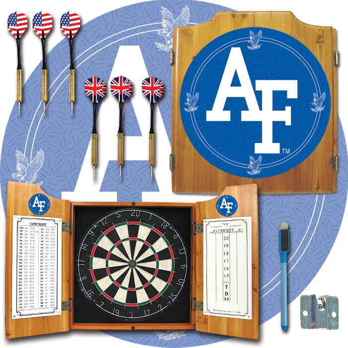 Trademark Air Force Dart Cabinet - !ncludes Darts and Board