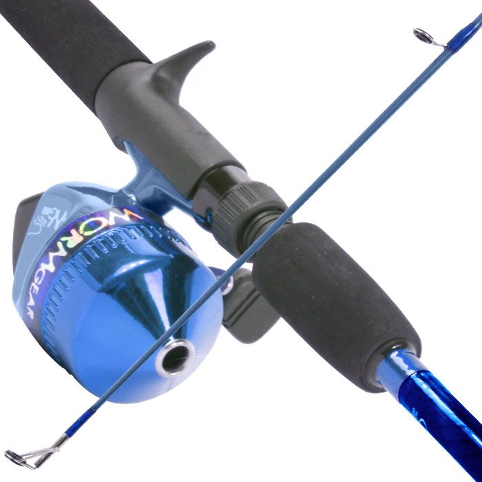 South Bend Worm Gear Fishing Rod & Spincast Reel Combo-Blue