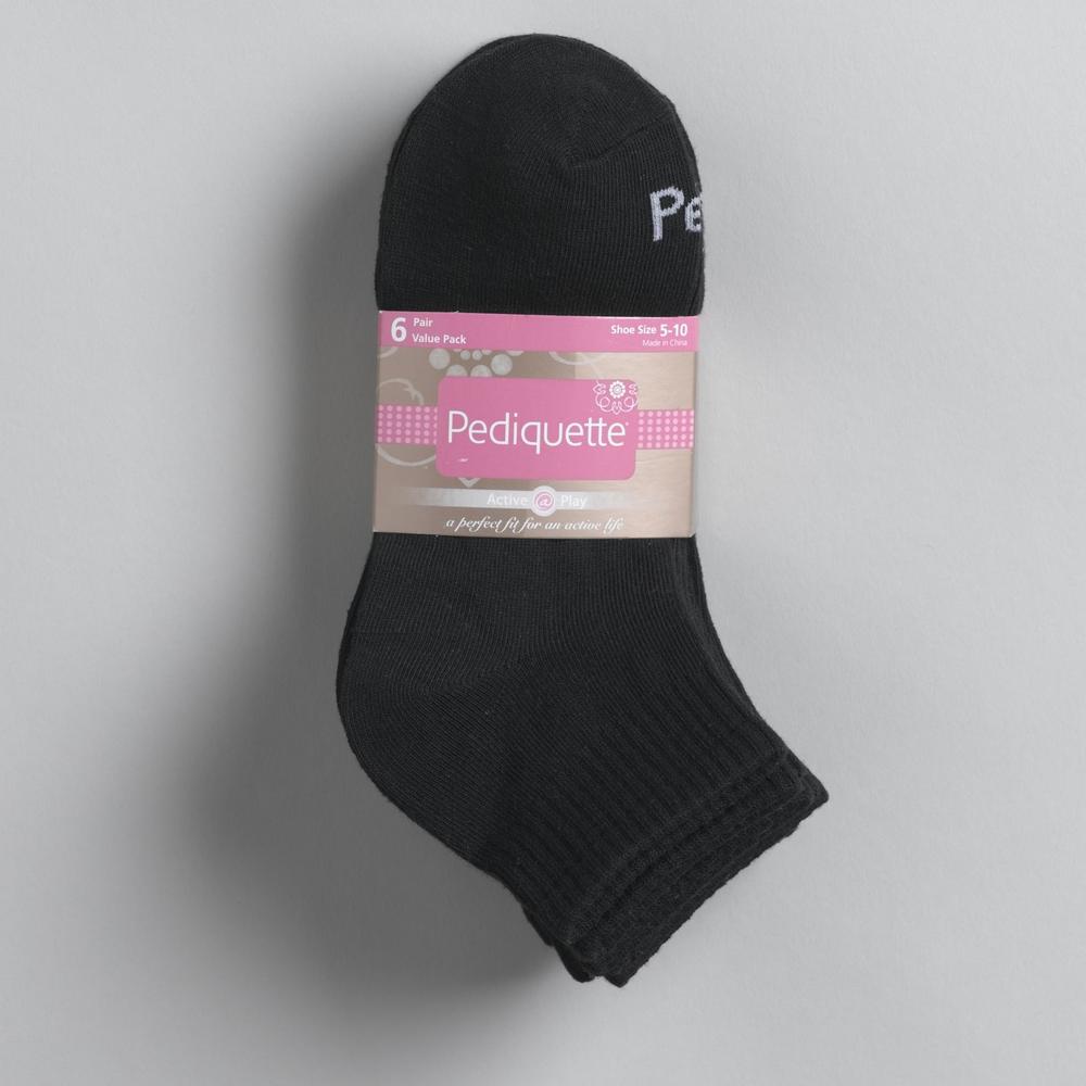 Peds 6 Pair Women's Quarter Sport Socks