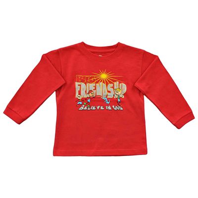 BiG, Believe in God Toddler Long Sleeve T-Shirt - Friendship Frisbee (Unisex)