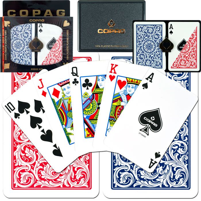 Copag Cards Bridge Size REGULAR Index - Red*Blue Setup