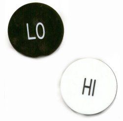 Trademark Global Hi-Lo Dealer Button