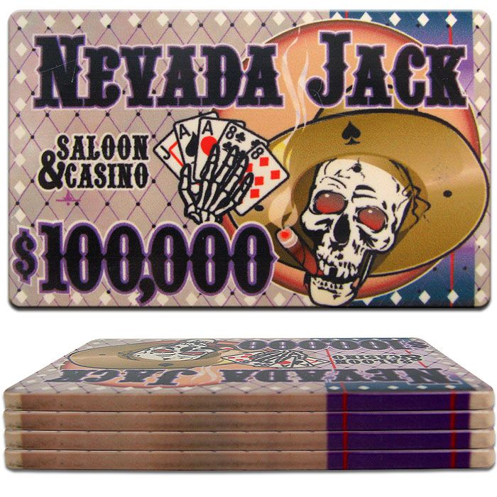 Trademark Global Nevada Jacks Ceramic Poker Chip Plaque - $100000
