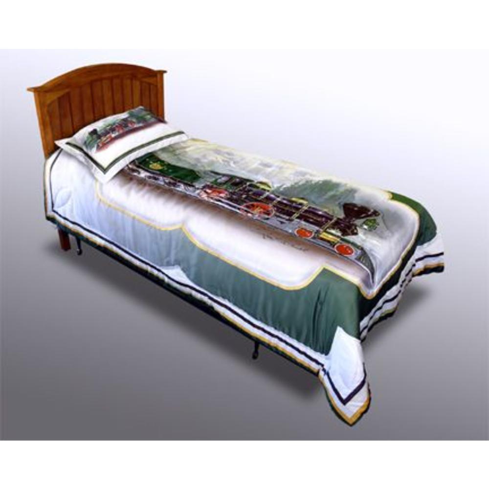 Train Twin Bedding Set with 300 Thread Count Sheet Set Green