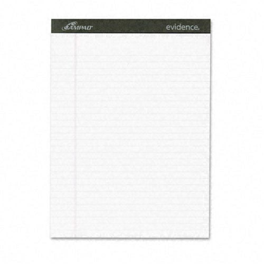 Ampad TOP20320 Perforated Writing Pad  8 1/2 x 11 3/4  White  50 Sheets  Dozen.