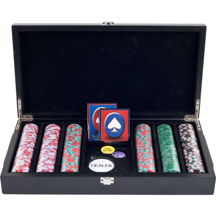 Trademark Global 300 NexGenT PRO Poker Chips in Las Vegas Sign Case