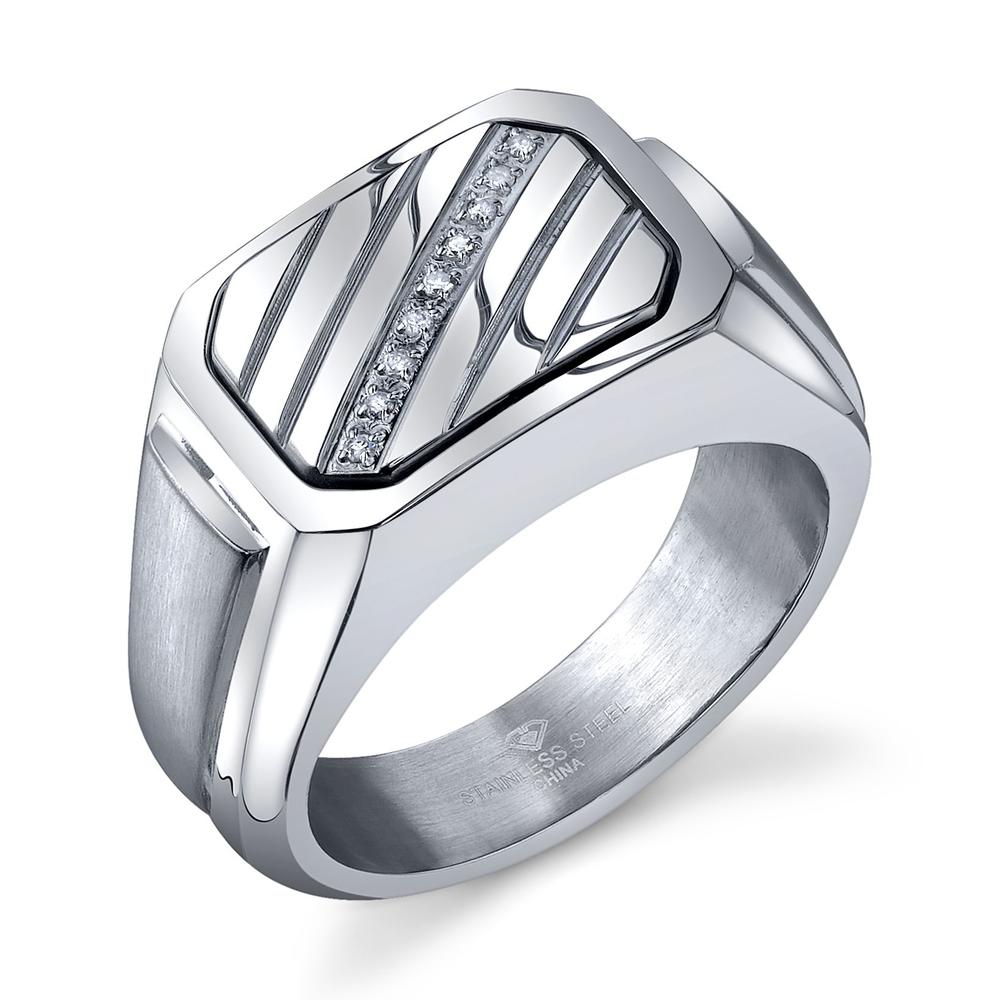 Men's Diamond Accent Flip Dad Ring