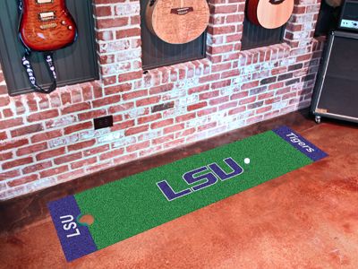 Fanmats Louisiana State University 18'x72' Golf Putting Green Mat