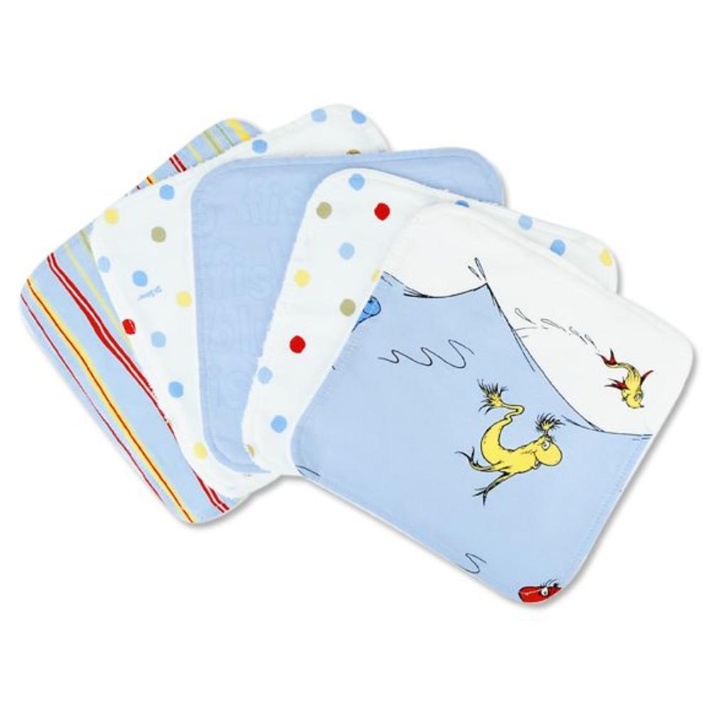 Trend Lab Dr. Seuss - One Fish, Two Fish - Hooded Towel, Wash Cloth and Burp Set