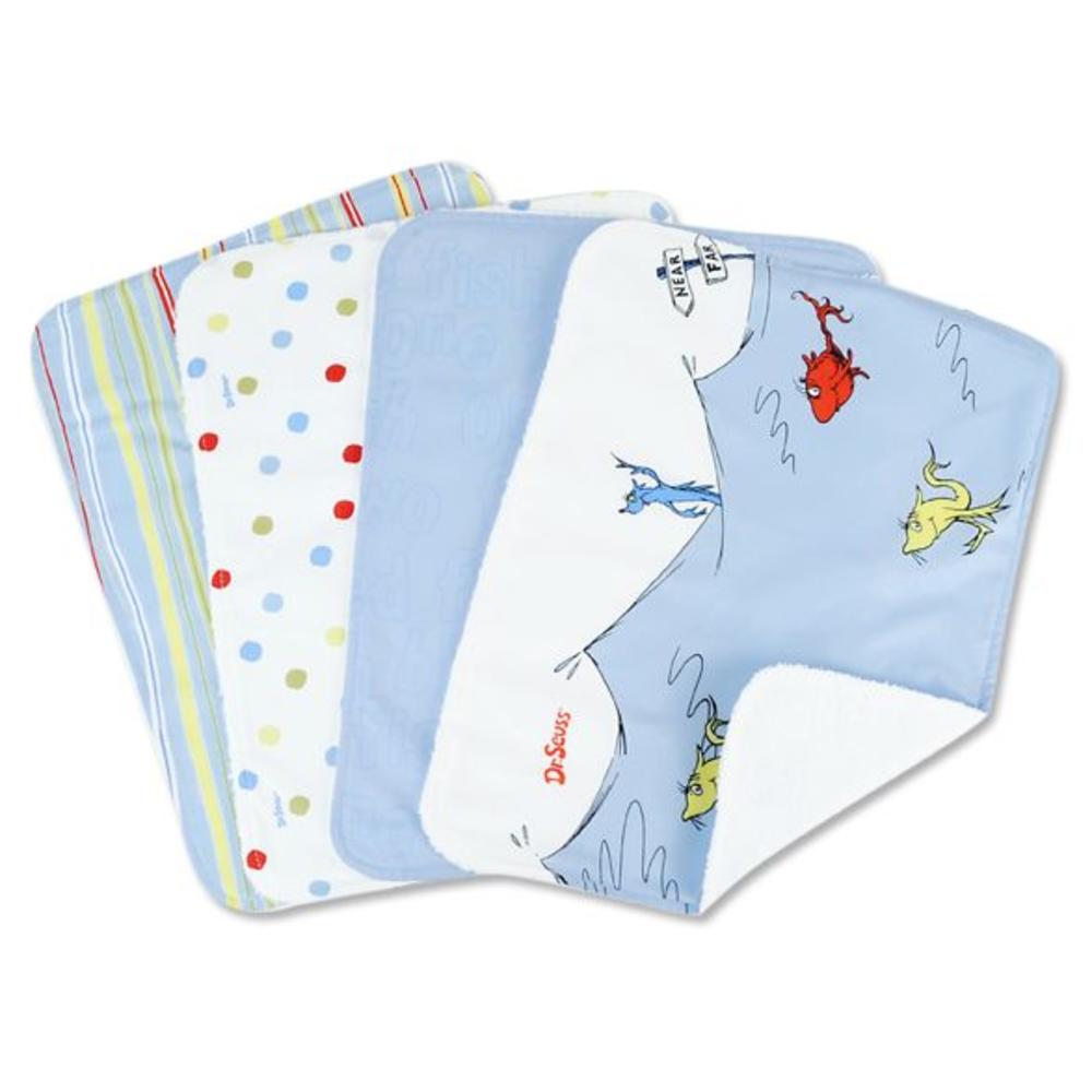 Trend Lab Dr. Seuss - One Fish, Two Fish - Hooded Towel, Wash Cloth and Burp Set