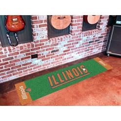 Fanmats Sports Licensing Solutions, LLC Illinois Putting Green Runner 18"x72"