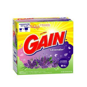 Gain Lavender Scent Powder Detergent, 80 Loads, 91 oz.