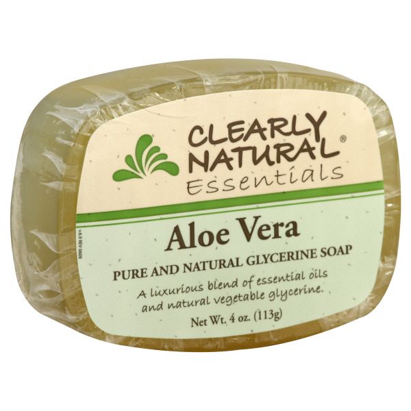 Clearly Natural Bar Soap, Aloe Vera, Pure and Natural Glycerine, 4 oz (113 g)