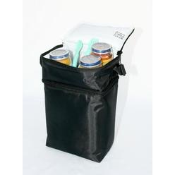 J.L.Childress J.L. Childress 6 Bottle Cooler, Insulated Breastmilk Cooler & Lunch Bag for Baby Food & Bottles, Leak-Proof & Heat-Sealed, Ice