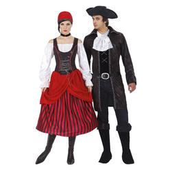Totally Ghoul Womens Pirates Beauty Halloween Costume Dress with Vest Choker & Headpiece OSFM