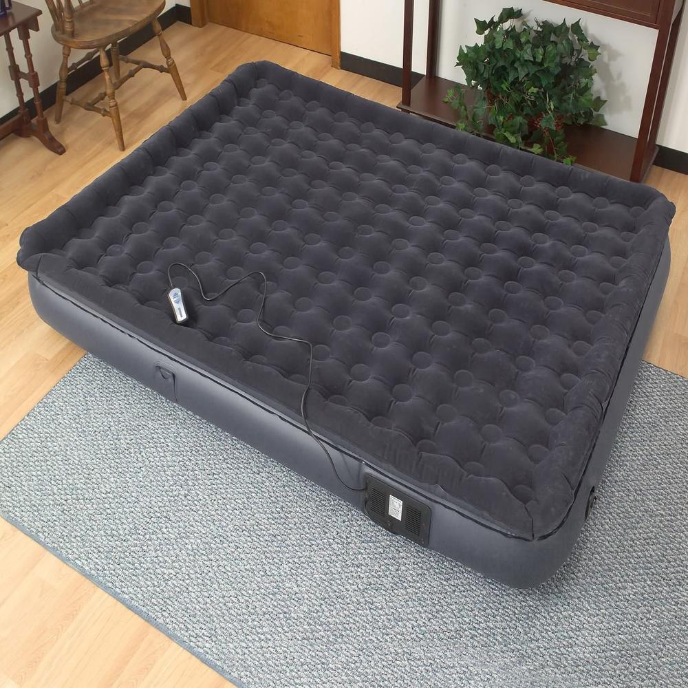Easy Riser Queen Size Pillowtop Air Bed w/Remote Grey