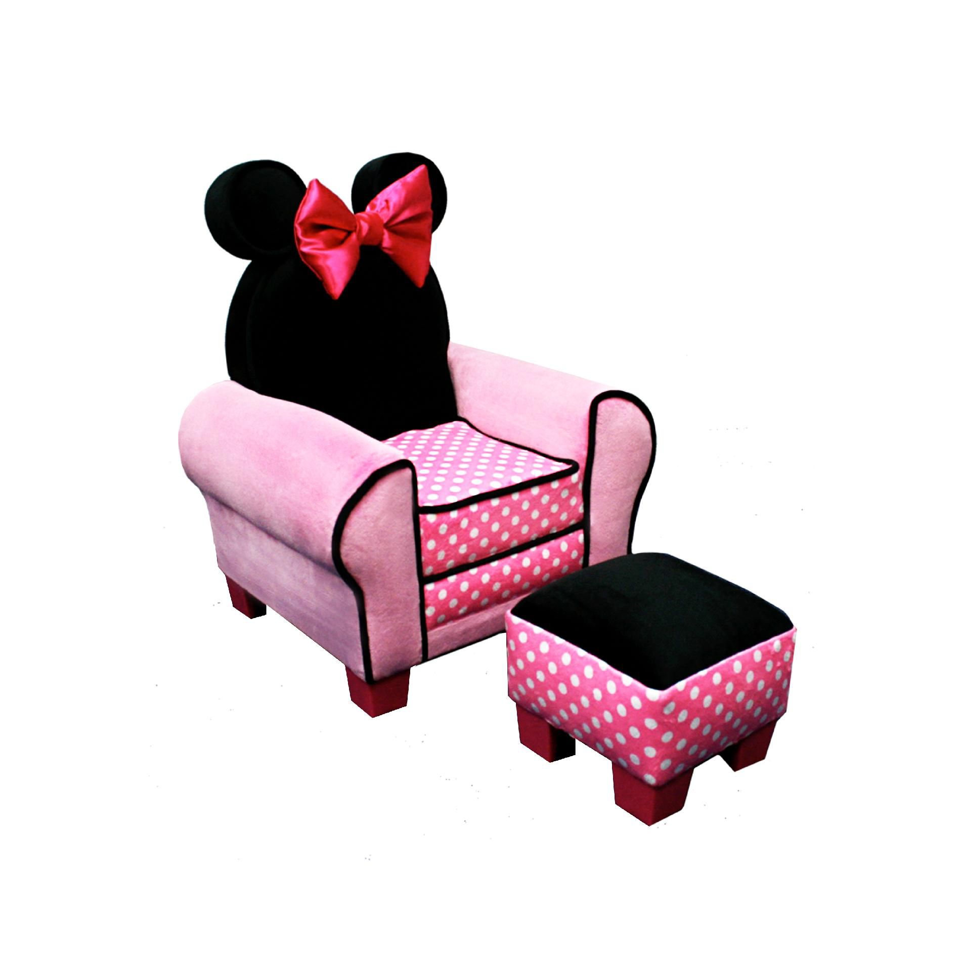 Delta Children Disney - Minnie Mouse Chair and Ottoman