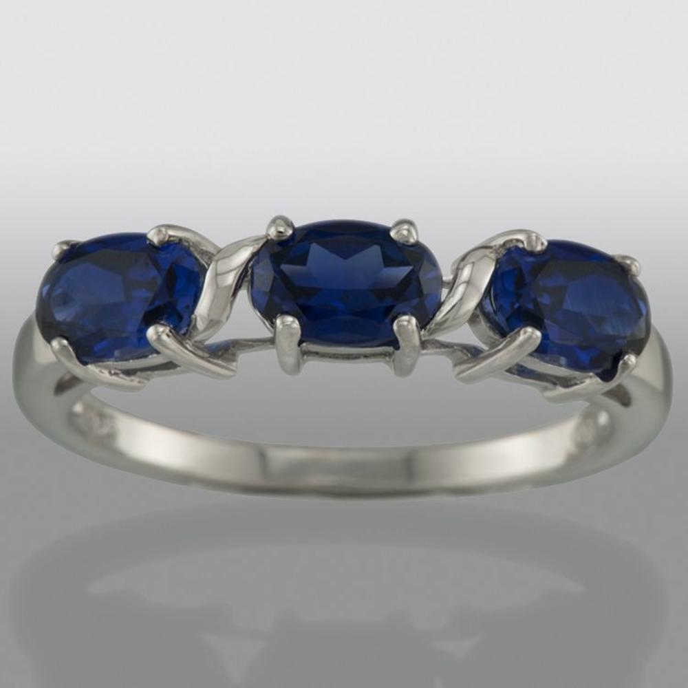 Lab Created Sapphire Gemstone Ring