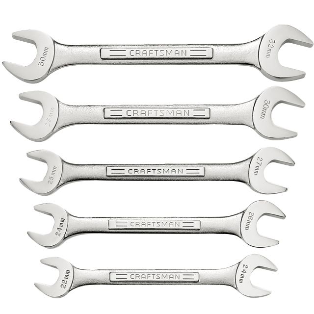 Craftsman 5 pc. Metric Open End Wrench Set