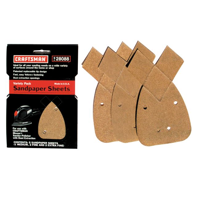 Craftsman Assorted Grit Sandpaper
