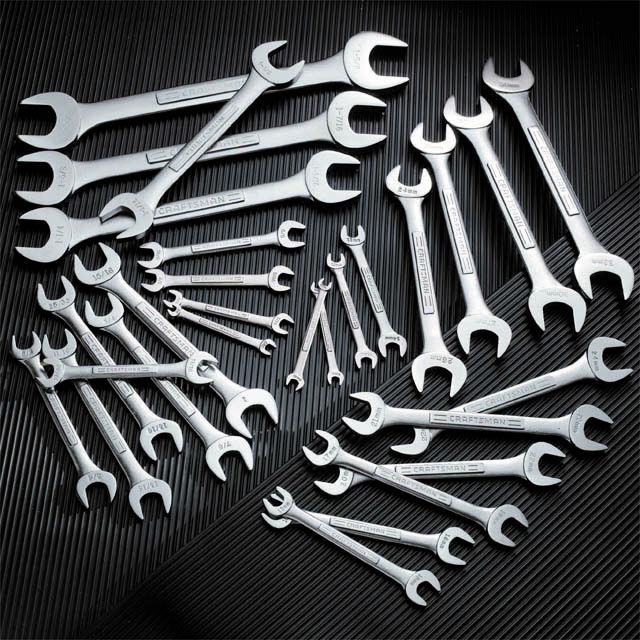 Craftsman 28 pc. Standard and Metric Open-End Wrench Set