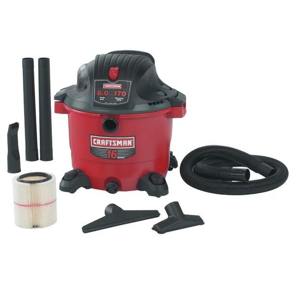 Craftsman 17761 16 Gal Wet Dry Vac 6 0 Peak Hp Sears Outlet