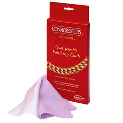 cONNOISSEURS Ultrasoft gold Jewelry Polishing cloth, 11x14 Inches
