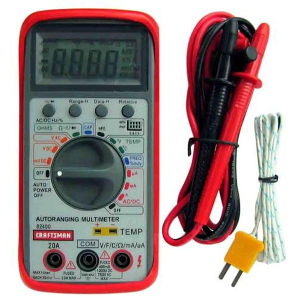 Craftsman 82400 Multimeter with Thermocouple Sears Outlet