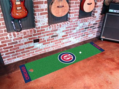 Fanmats Chicago Cubs 18'x72' Golf Putting Green Mat