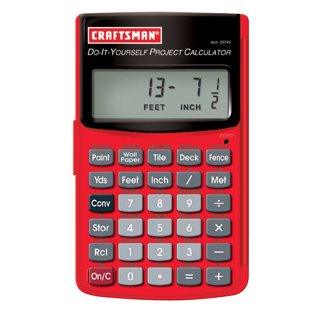 Craftsman Project Calculator