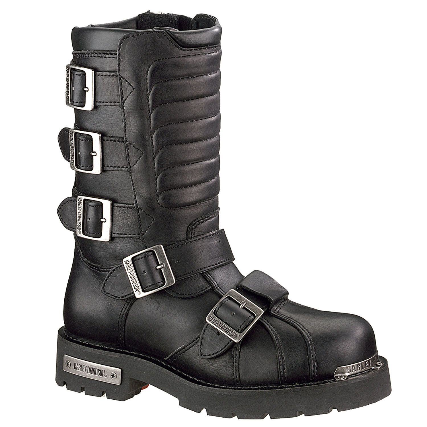 Harley-Davidson Men's Boots Side Light Leather Biker Black D91687 