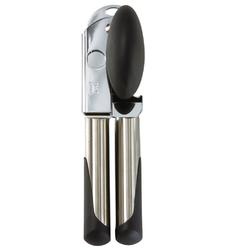 OXO SteeL OXO Satin Nickel Black/Silver Stainless Steel Manual Can Opener