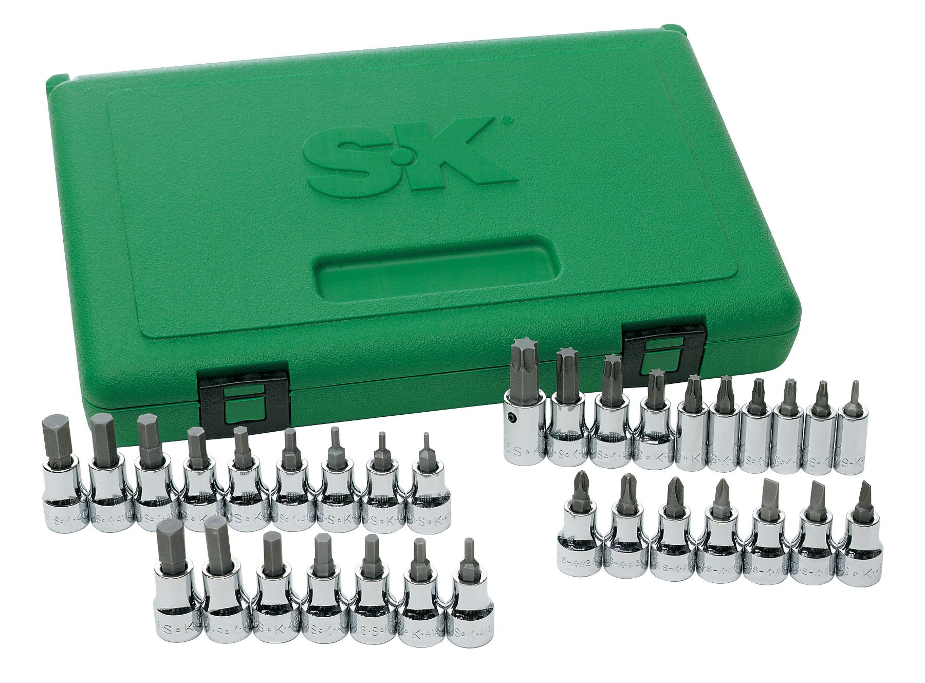 SK 33 Pc 1/4 in. and 3/8 in. Drive Bit Socket SuperSet