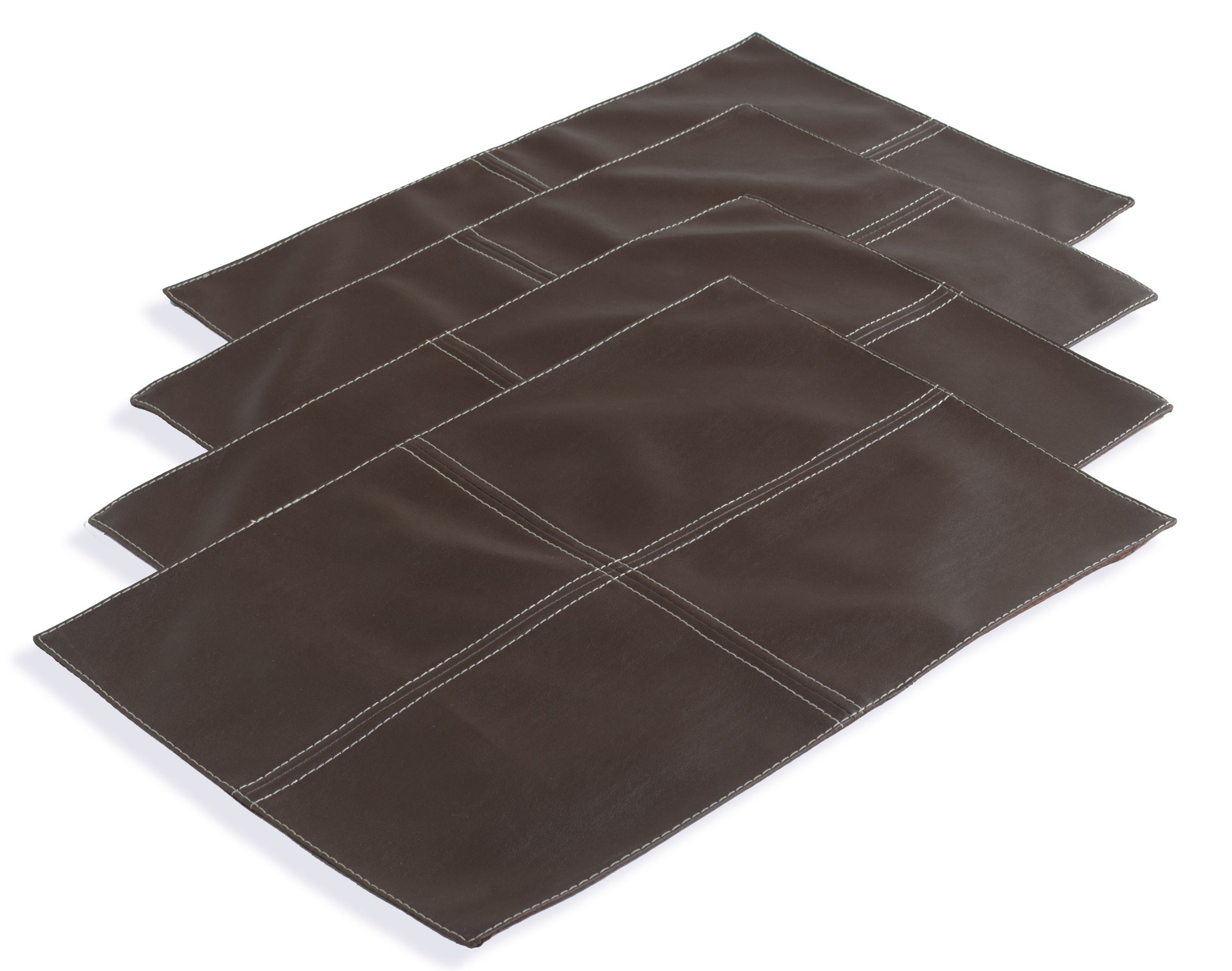 Ty Pennington Style Set Of 4 Faux, Faux Leather Placemats