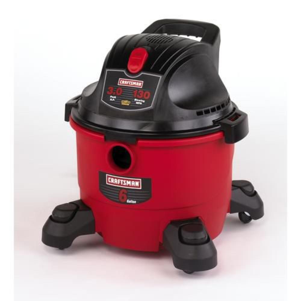 Craftsman 6 gal. WetDry Vac, Tank Style, 3.0 peak hp