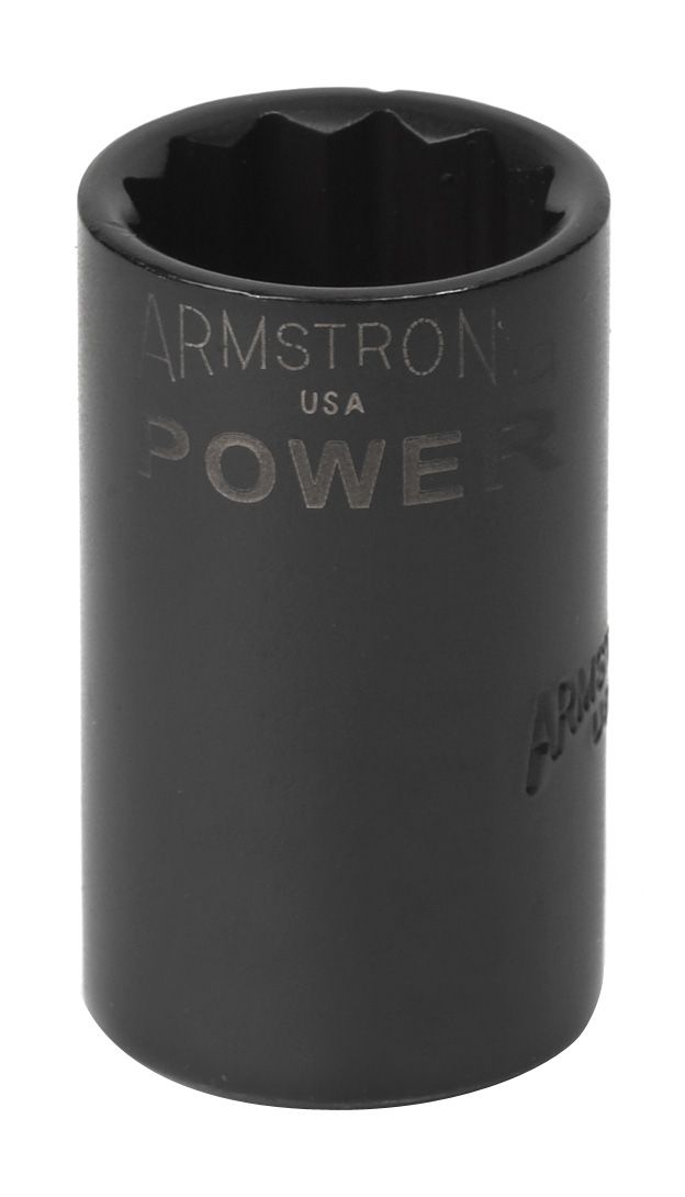 Armstrong Tools 1/2 in. Drive 5/8 in. 12 point Black Oxide Standard Length Socket