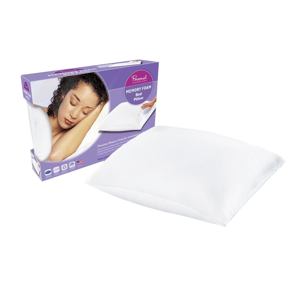 Personal Expressions Memory Foam Molded Bed Pillow