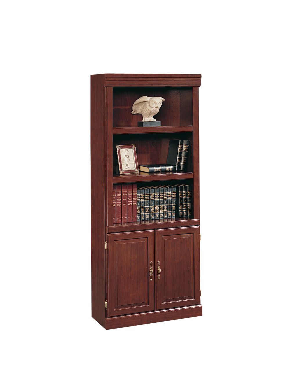 Sauder Heritage Hill Collection 71-1/4"H x 29-3/4"W x 13"D Library with Doors - Classic Cherry