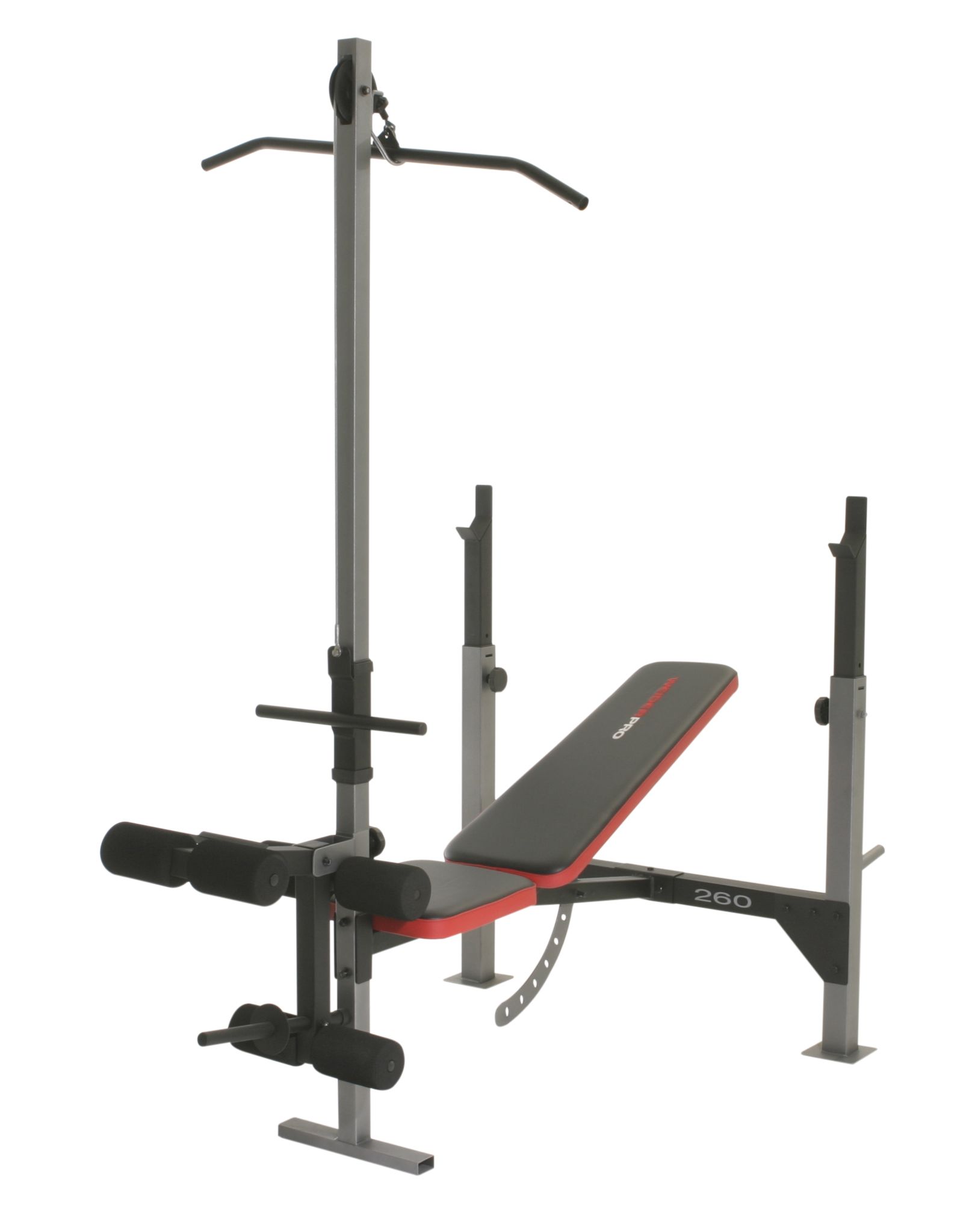 weider pro 265 weight bench with lat pulldown