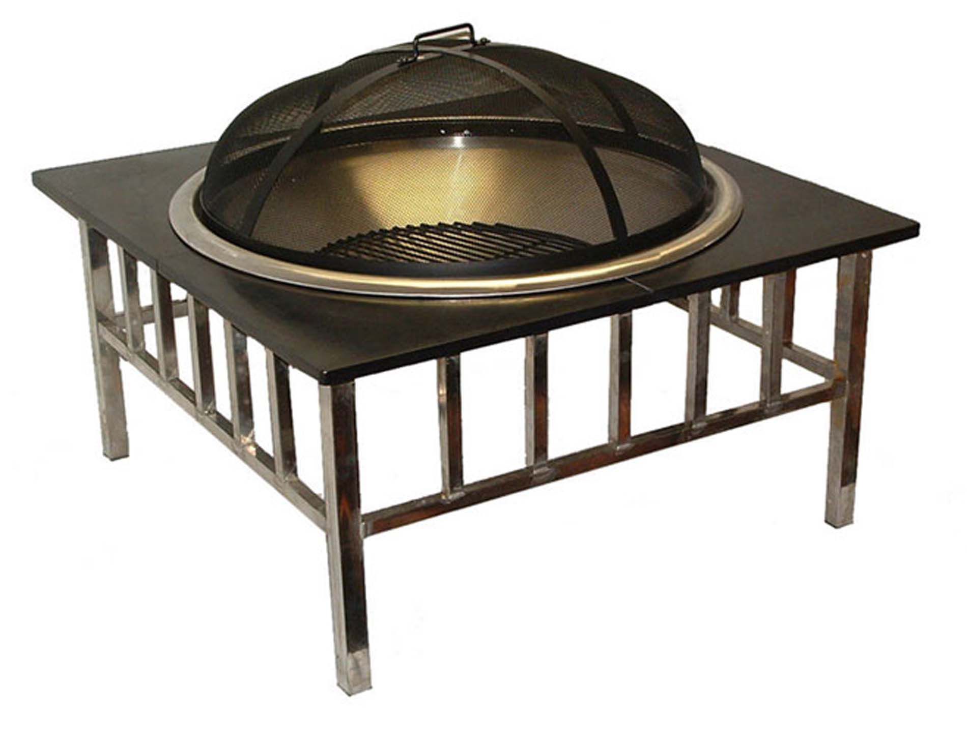 Fire Sense Outdoor table Firepit Stainless Steel
